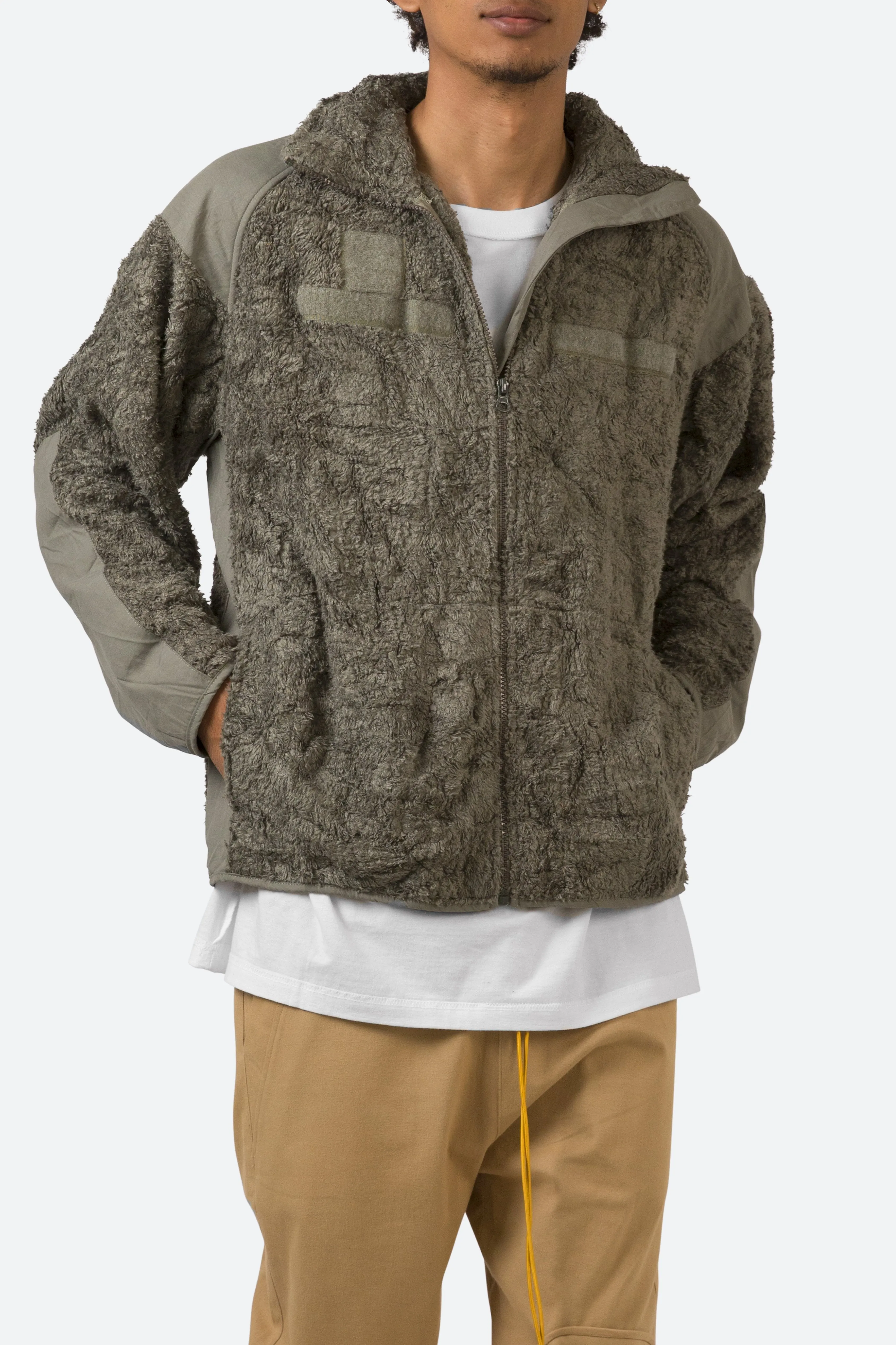 Military Sherpa Jacket - Drab