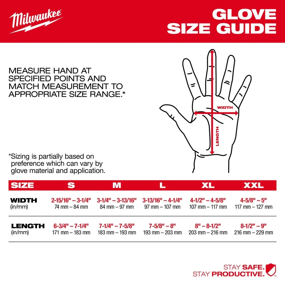 Milwaukee 48-73-7000 Cut Level 6 High-Dexterity Nitrile Dipped Gloves - S