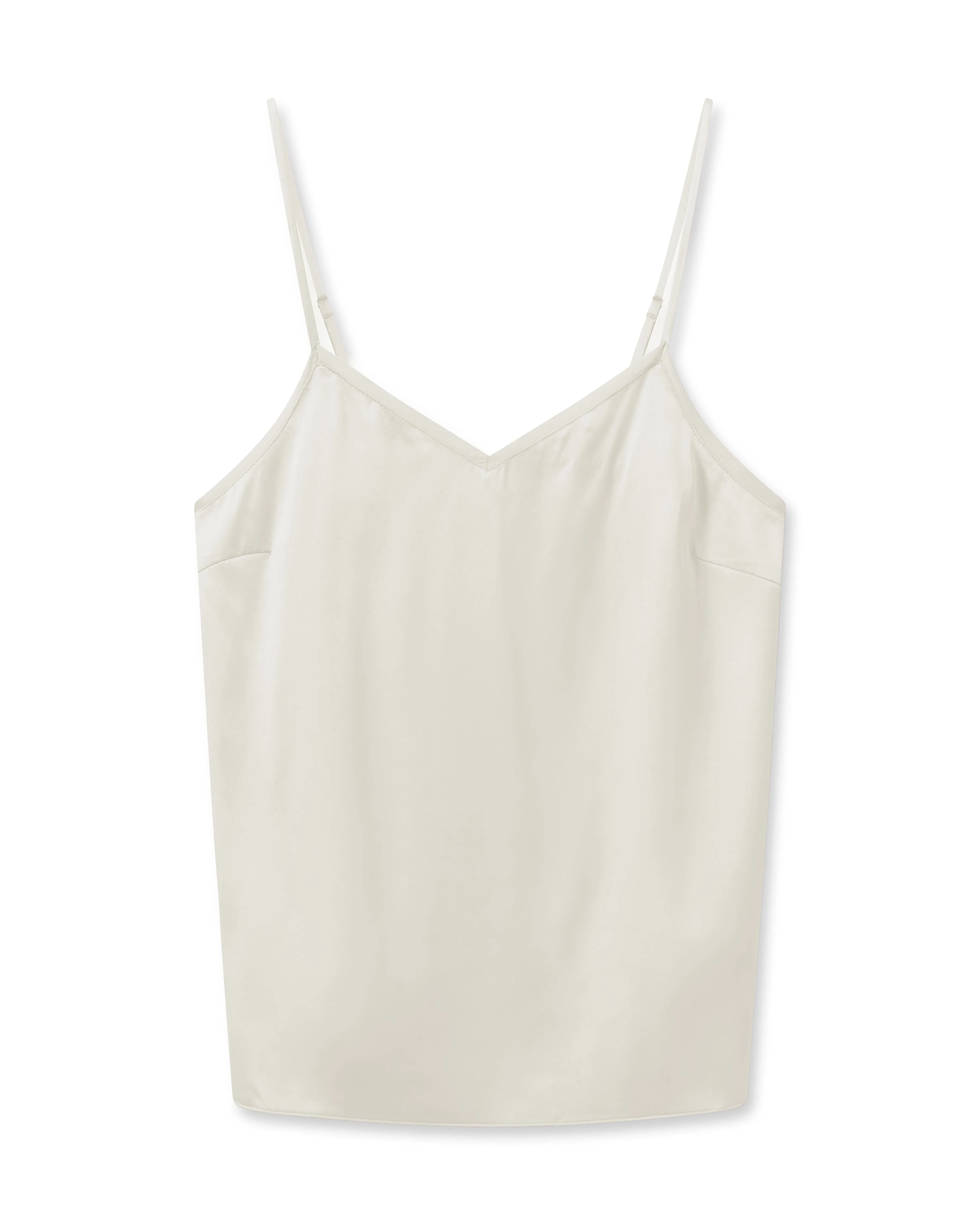 MMDitte Silk Singlet Ecru