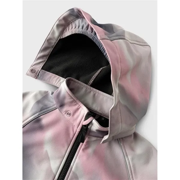 Name it Deauville Mauve Alfa08 Softshell Jacket Watercolor