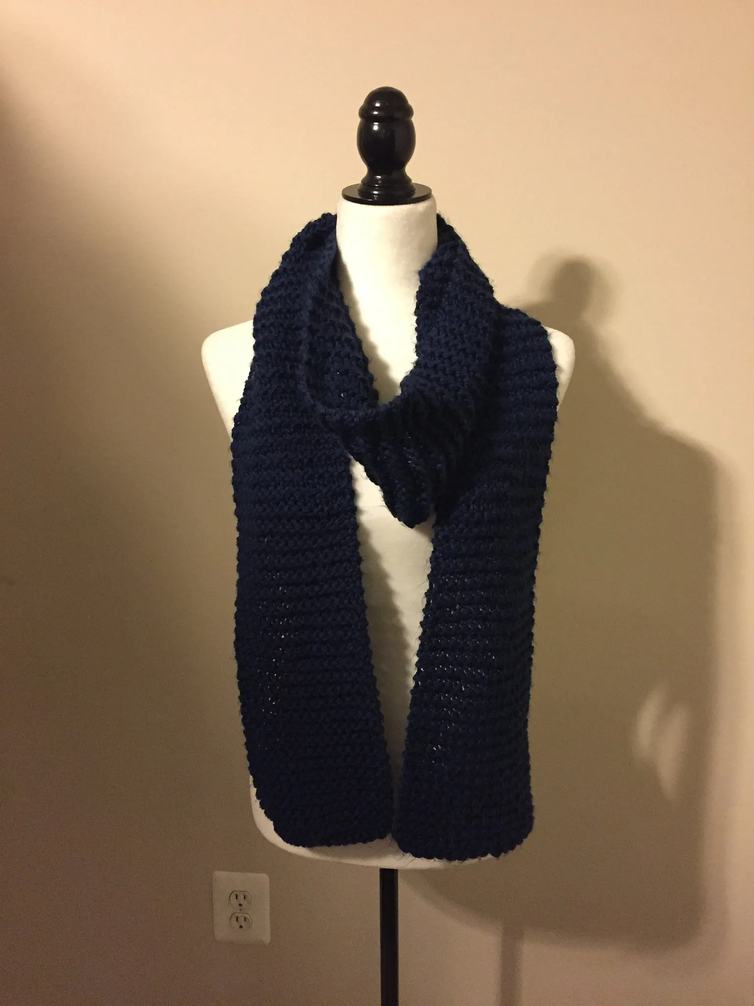 Navy Blue Scarf