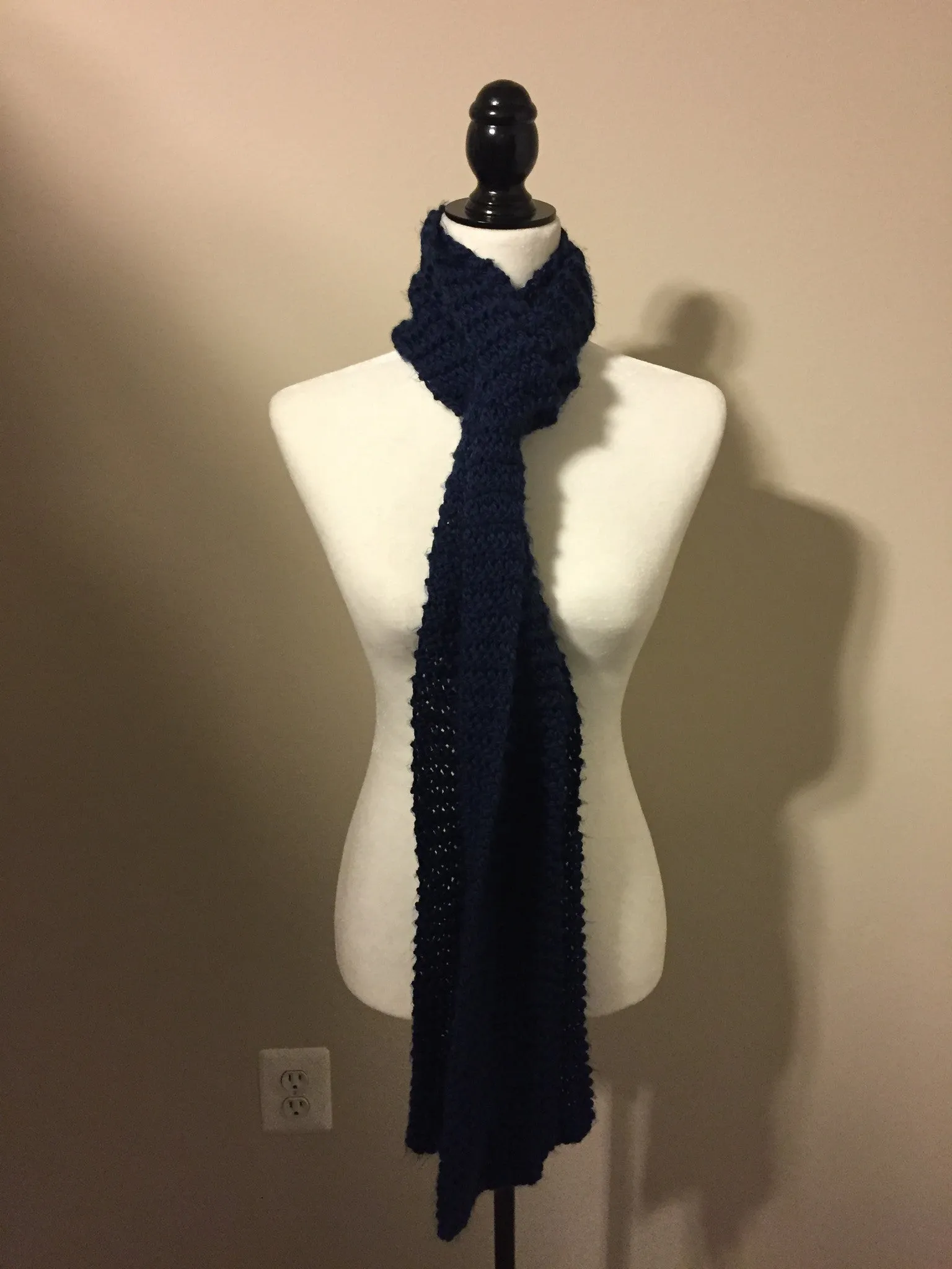 Navy Blue Scarf