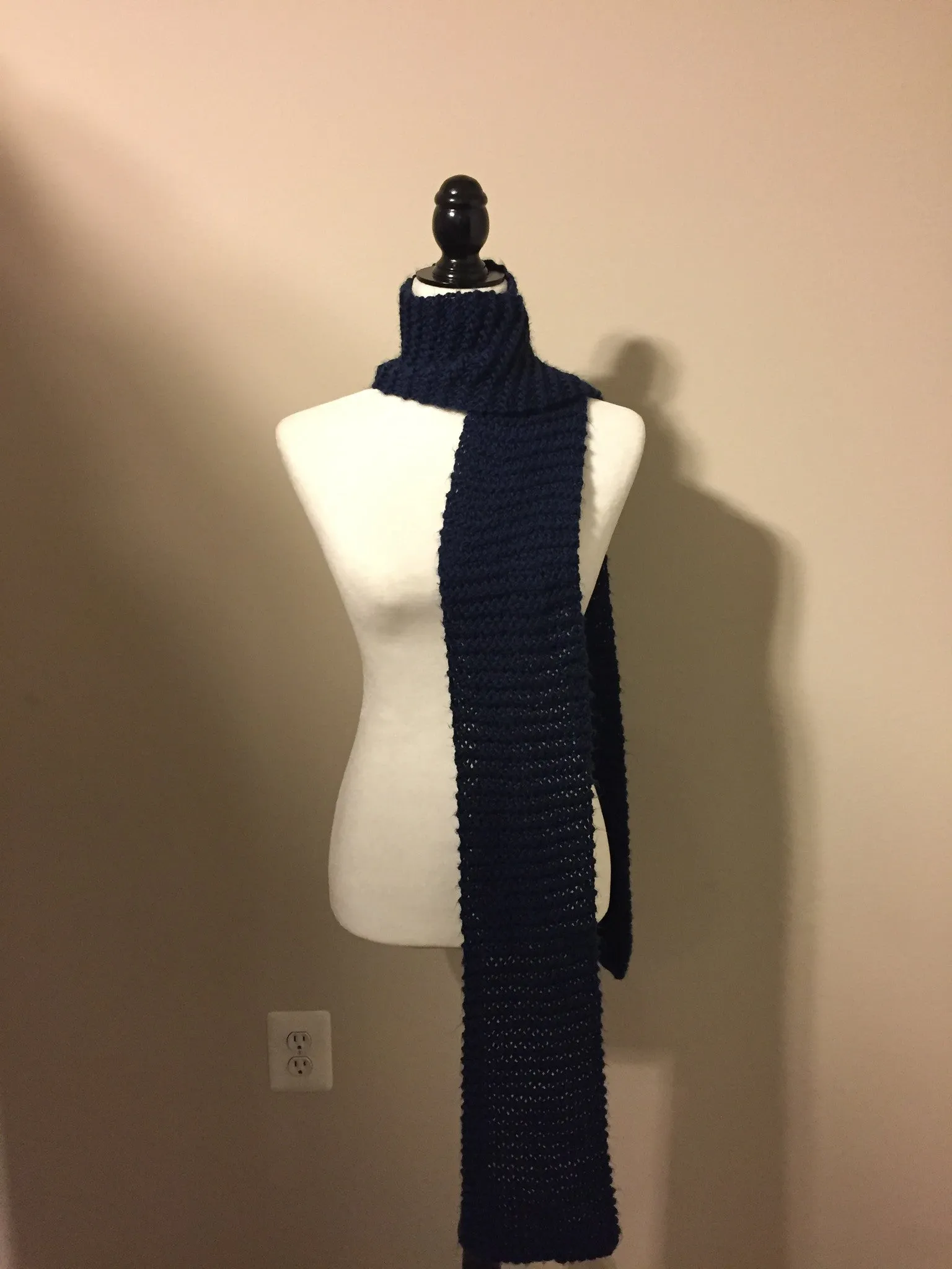 Navy Blue Scarf