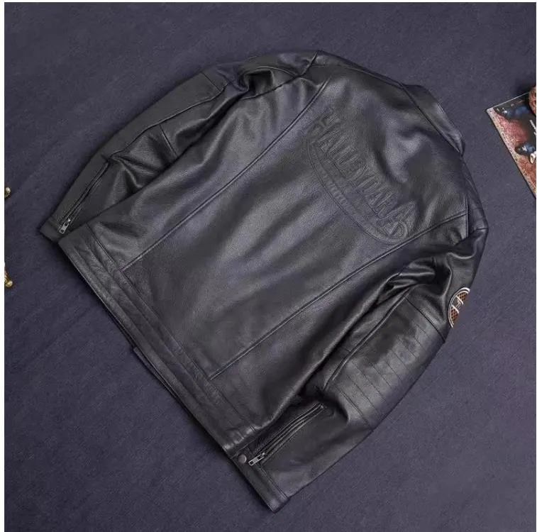 Nsqured Rider's Leather Biker Jacket