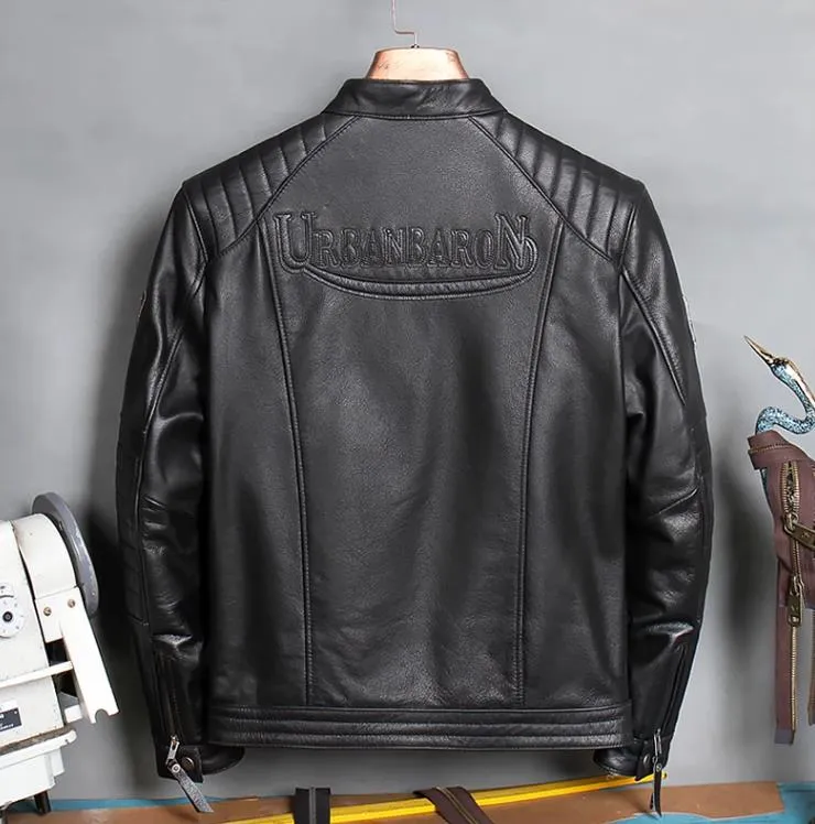 Nsqured Rider's Leather Biker Jacket