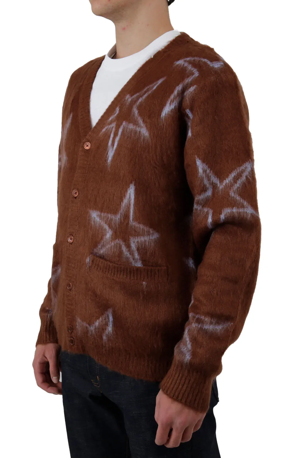 Obey Sepia Multi Intarsia Cardigan