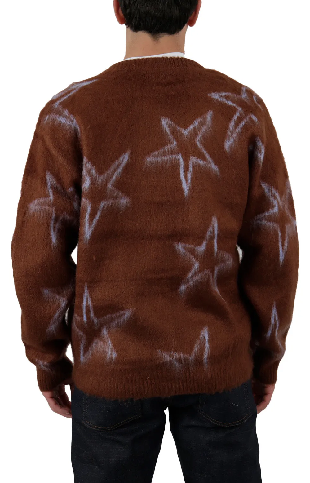 Obey Sepia Multi Intarsia Cardigan