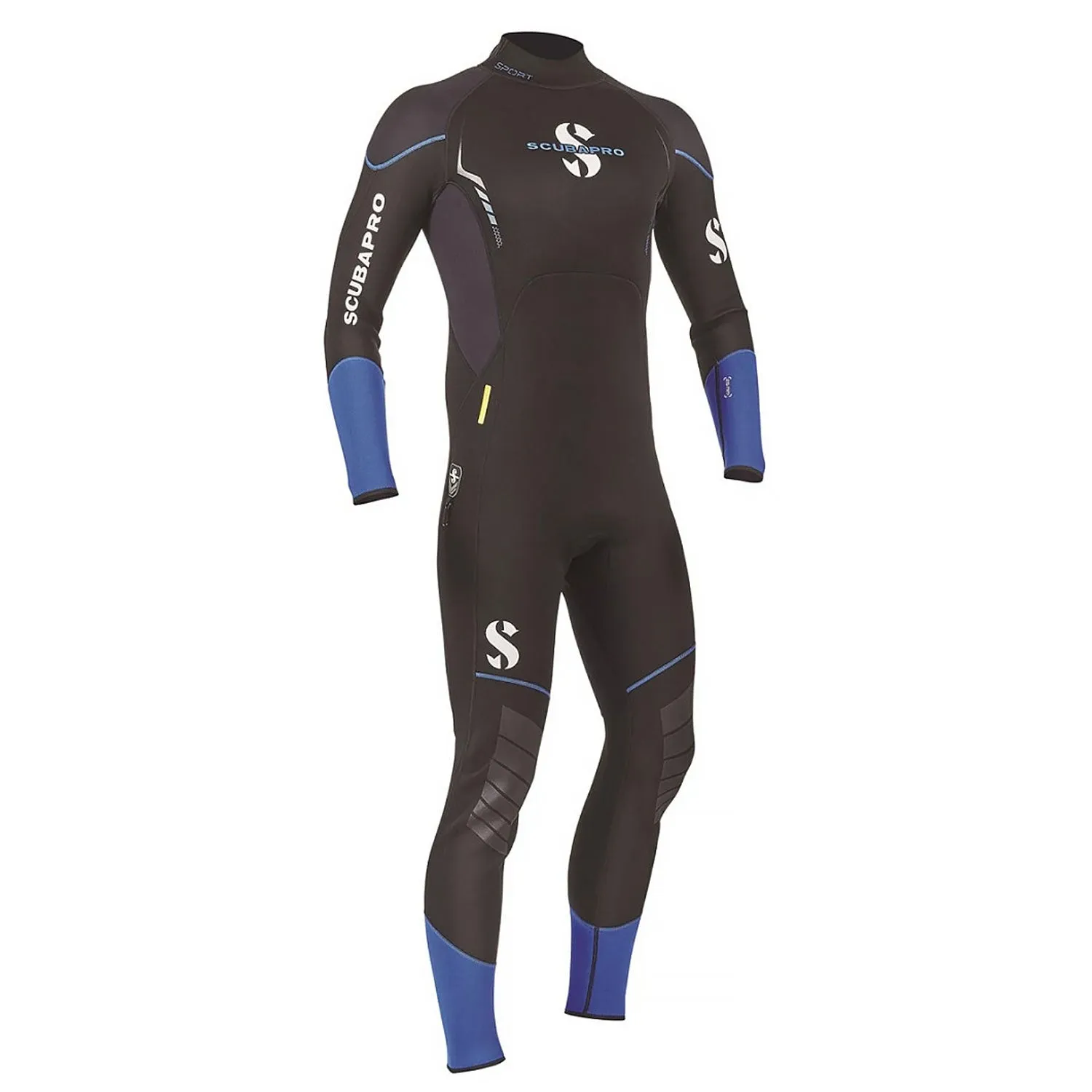 Open Box ScubaPro Men's Sport Steamer 3mm Bzip Wetsuit - Black/Blue - XXXLarge