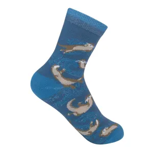 Otters Kids' Crew Socks (Age 7-10)