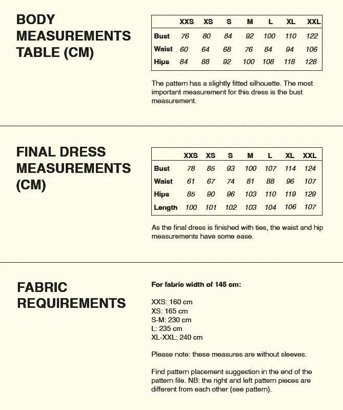 PDF Pattern - Crossover Dress | Puff and Pencil