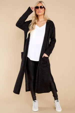 Perfect Companion Charcoal Grey Cardigan