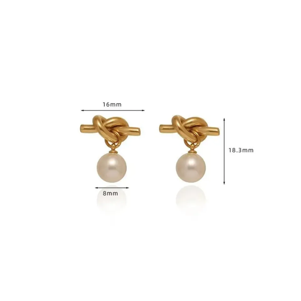 Perlita 18k Gold Dangle Earrings