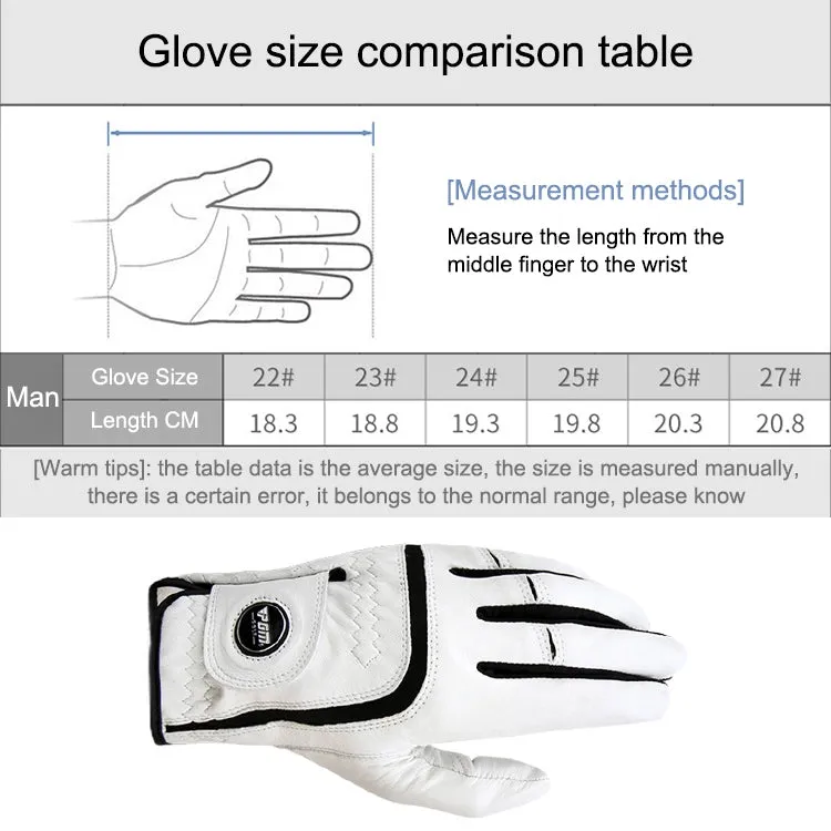 PGM Golf Sheepskin Breathable Non-slip Single Gloves for Men