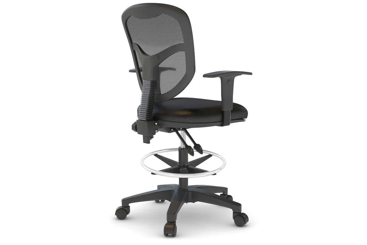 Plover Ergonomic Drafting Chair - Synthetic Leather Seat