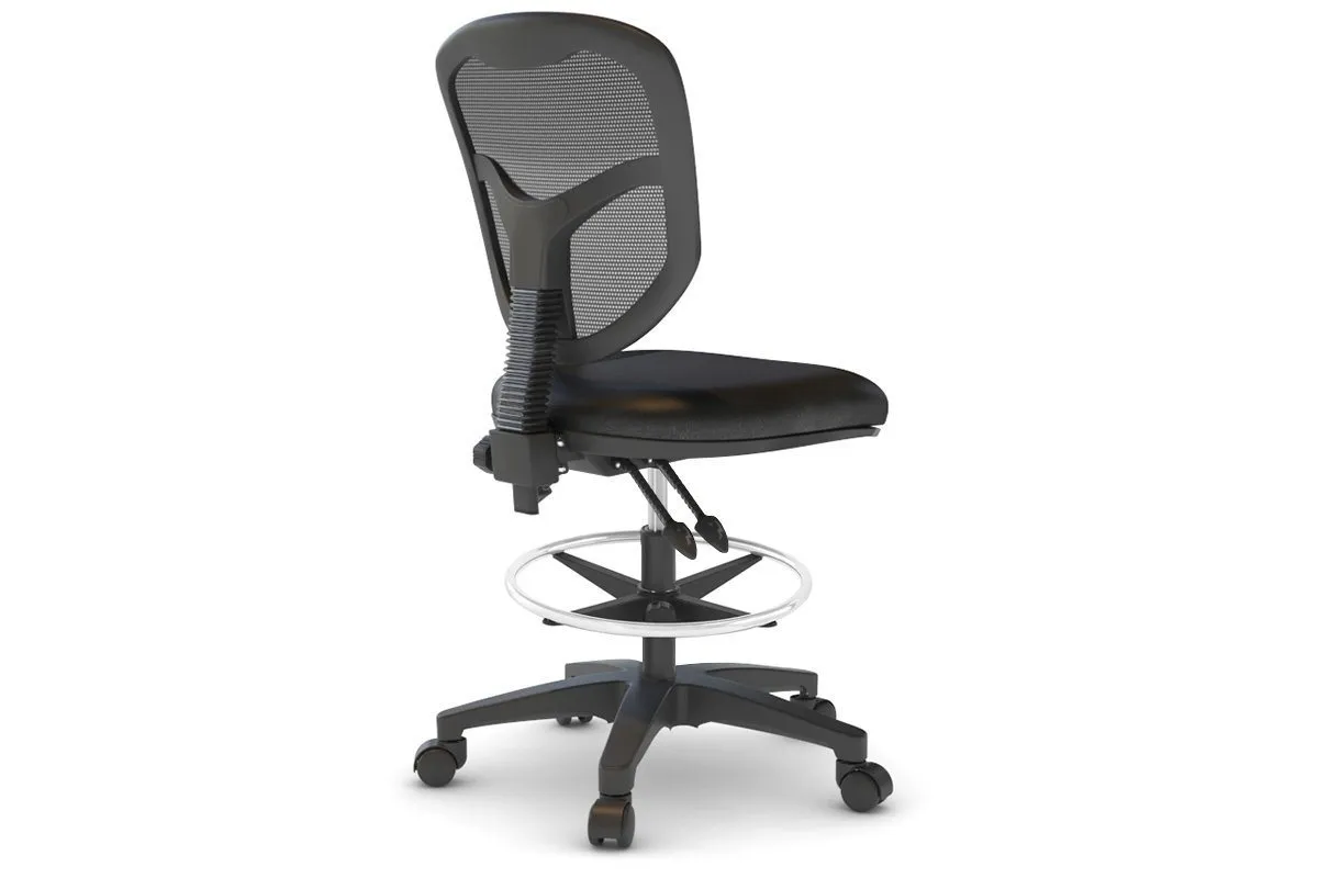 Plover Ergonomic Drafting Chair - Synthetic Leather Seat