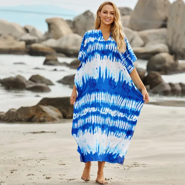 Plus Size Casual Women Summer Dress 5XL 2023 Large Size Boho Beach Dresses Party Dresses