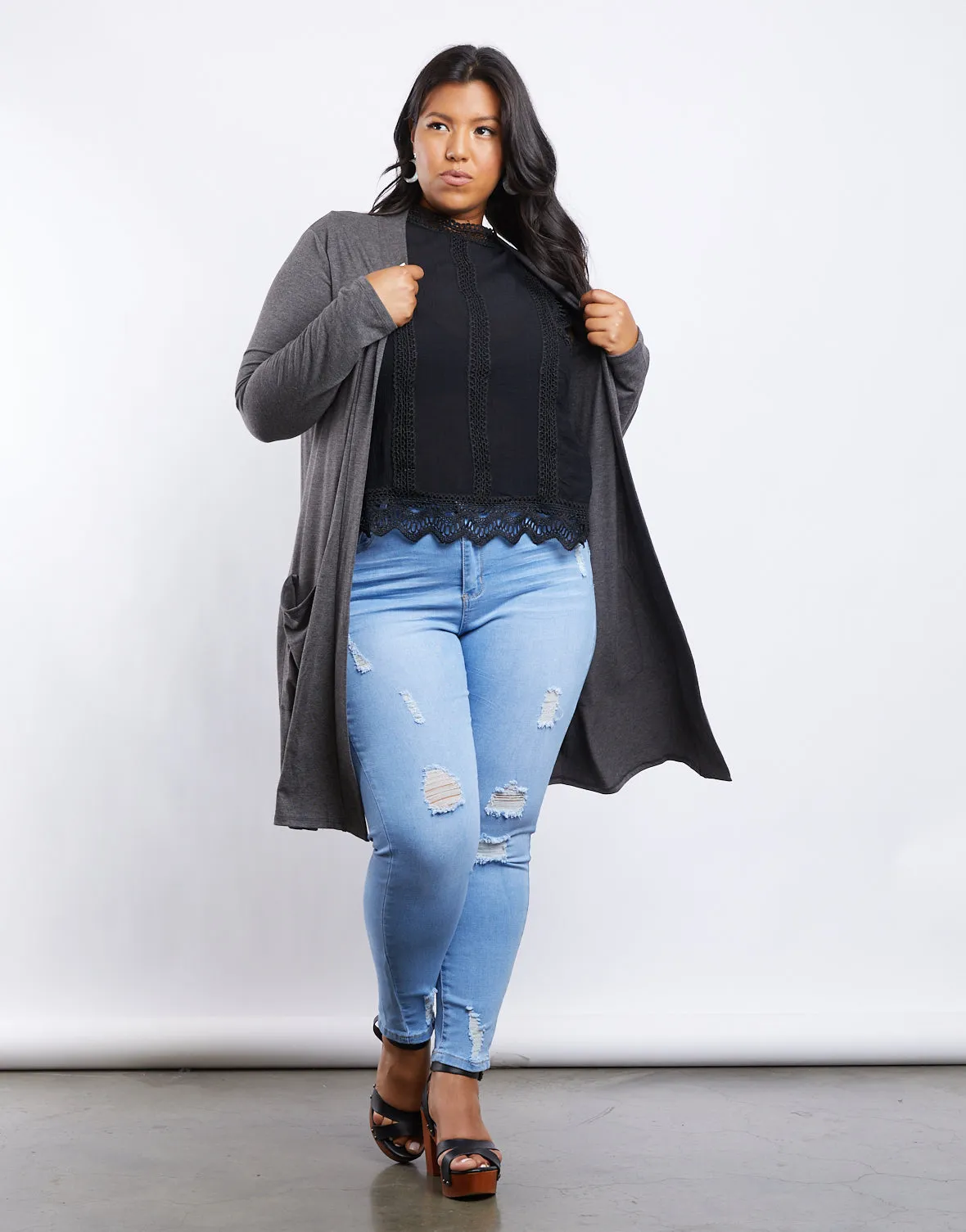 Plus Size Monica Knit Cardigan