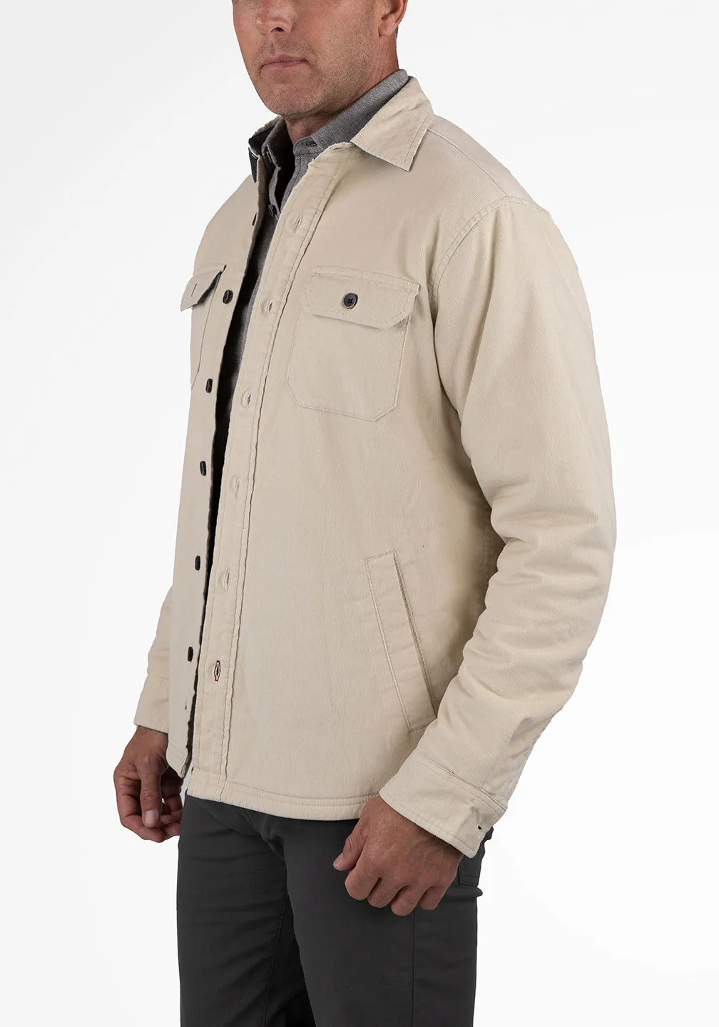 Puretec Cool® Sherpa Lined Cord Shirt Jacket