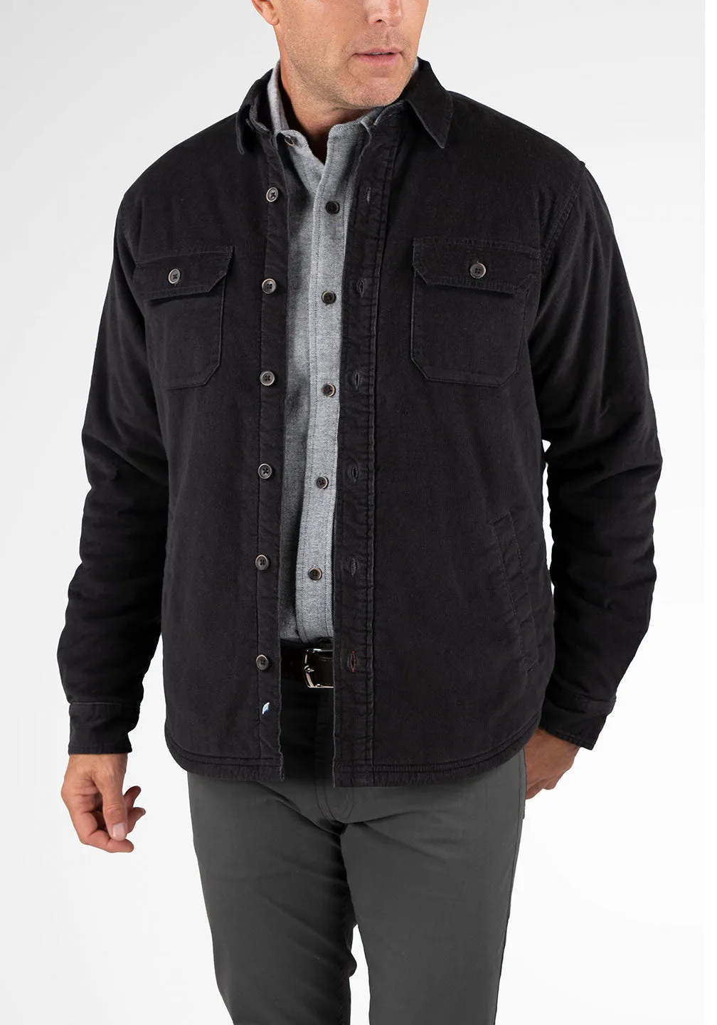 Puretec Cool® Sherpa Lined Cord Shirt Jacket