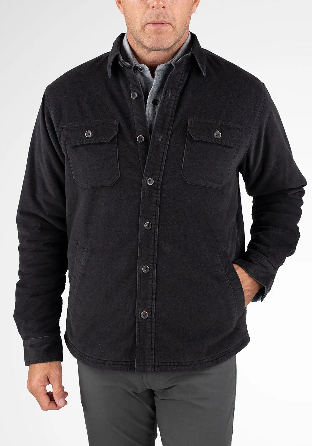 Puretec Cool® Sherpa Lined Cord Shirt Jacket