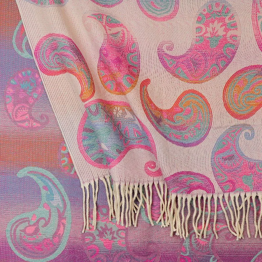 Purple Mix Paisley Scarf