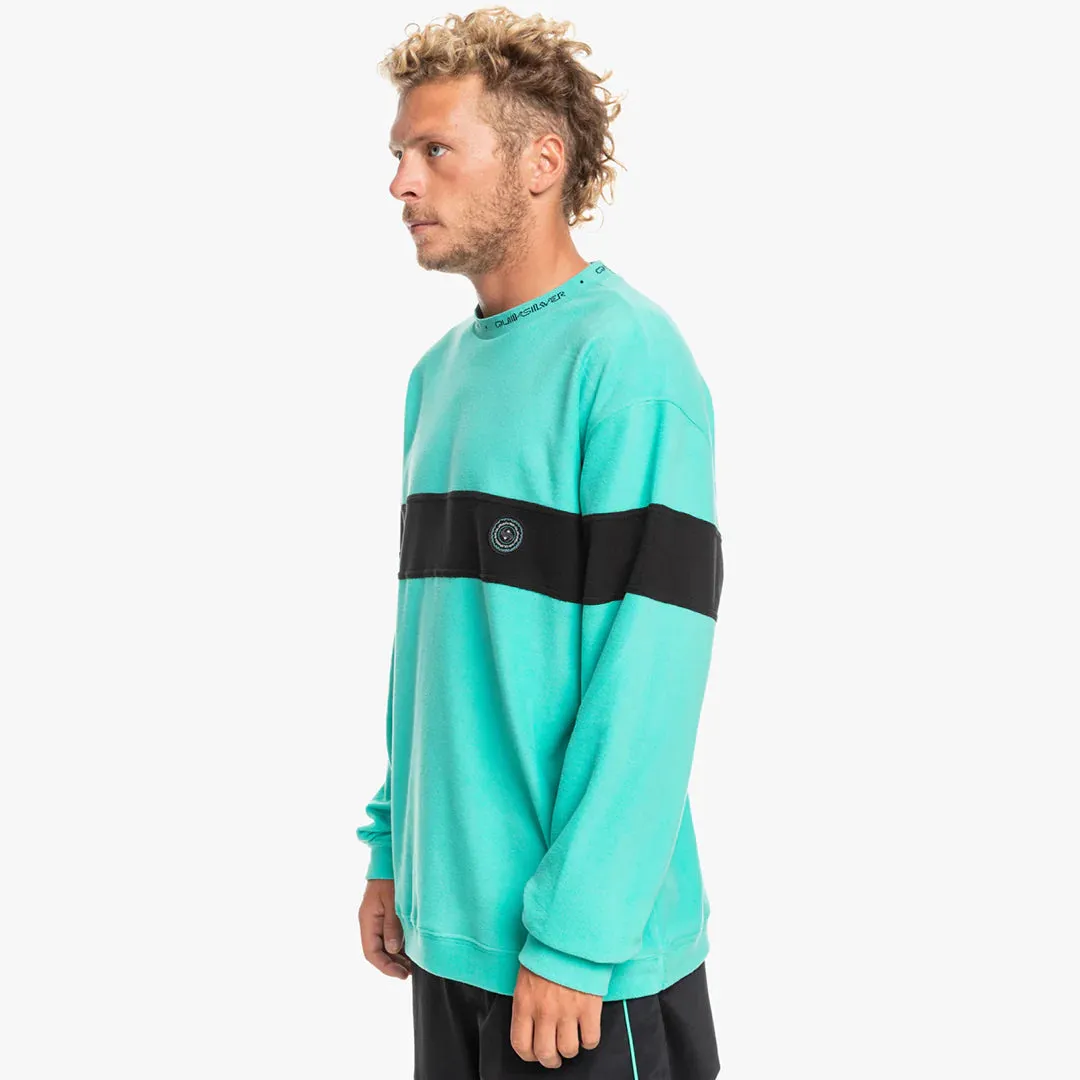 Quiksilver Mens Flame On Fleece- Pool Green (GMJ0)