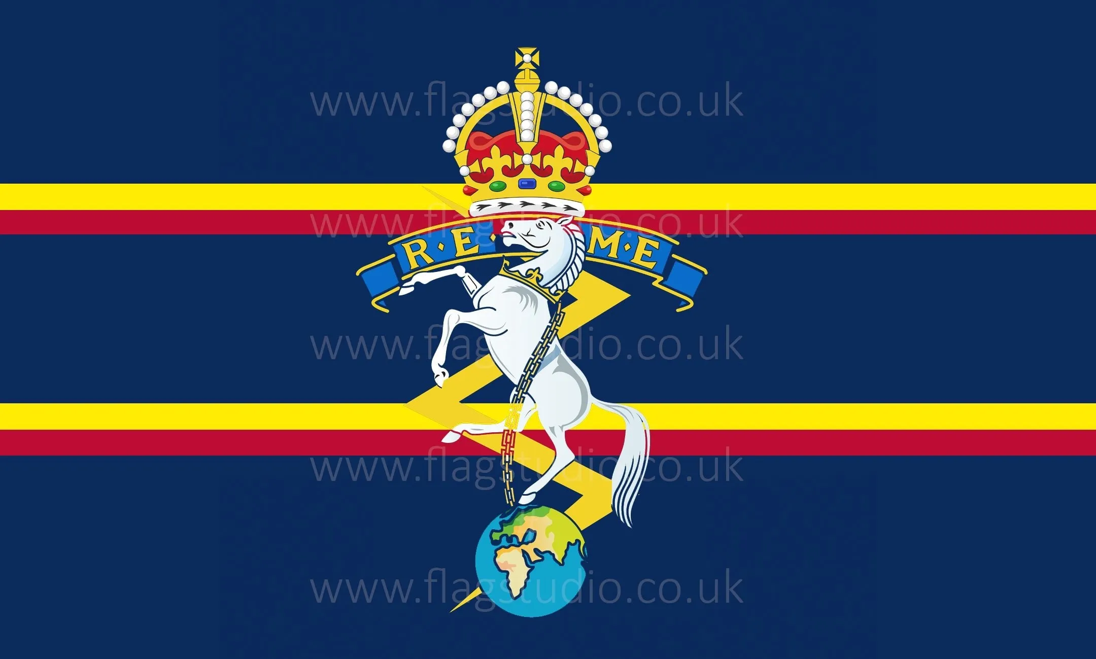 REME (Royal Electrical Mechanical Engineers) King's crown (version2)