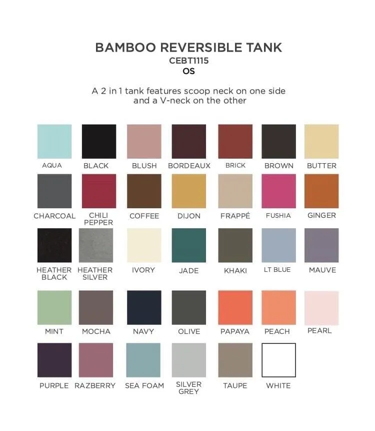 REVERSIBLE PEARL BAMBOO CAMISOLE