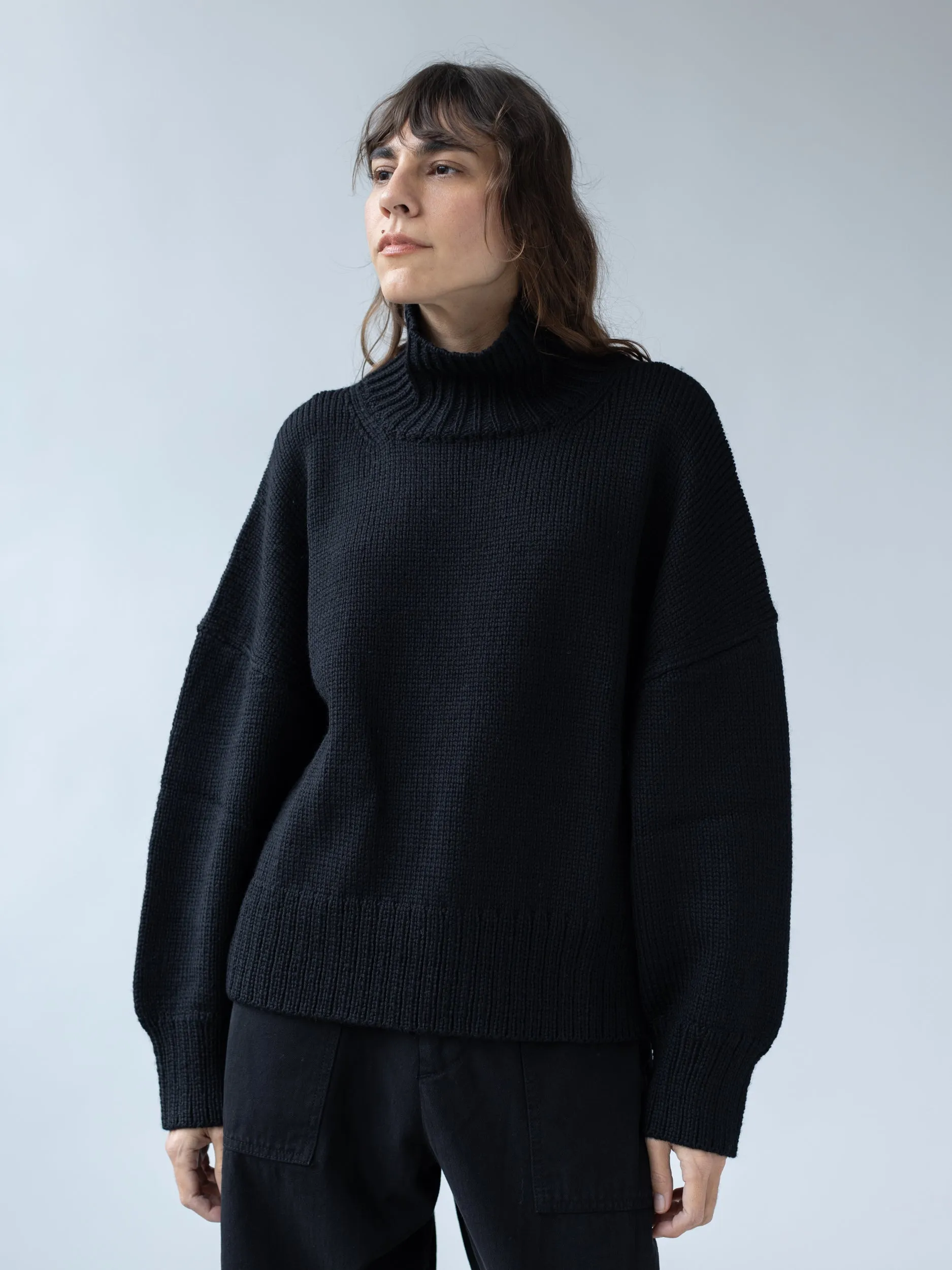 Rhys Turtleneck in Onyx