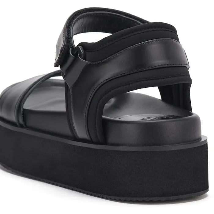 Rollie Womens Ace Sandal All Black Leather