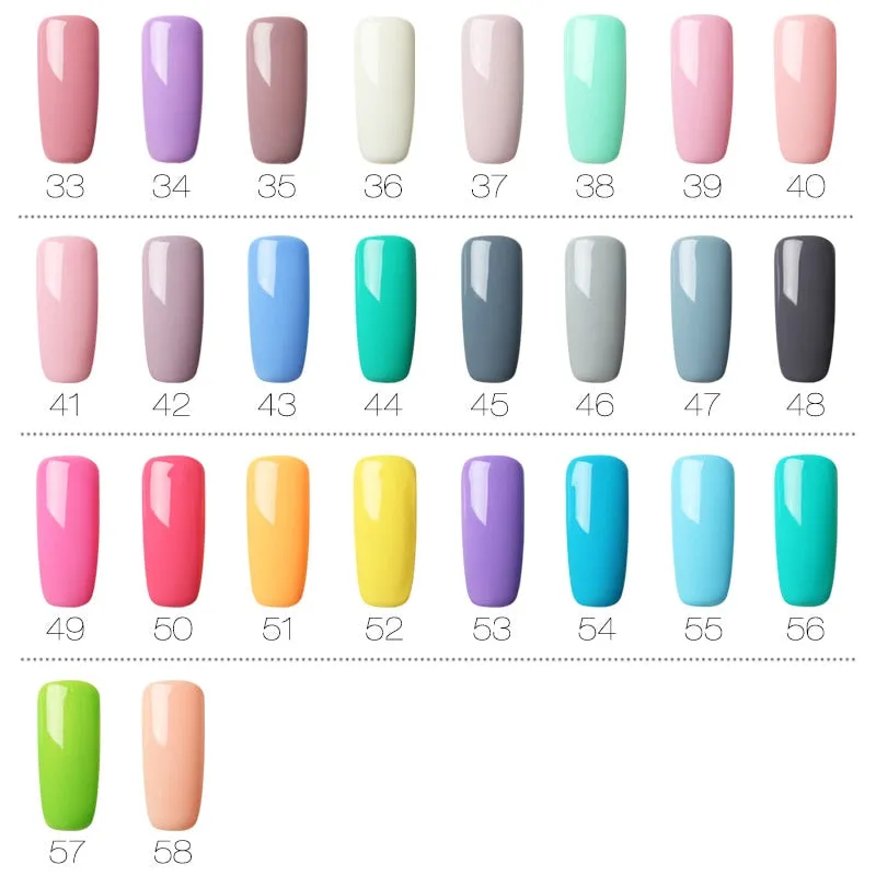 ROSALIND Gel Polish Set All For Manicure Semi Permanent Vernis top coat UV LED Gel Varnish Soak Off Nail Art Gel Nail Polish