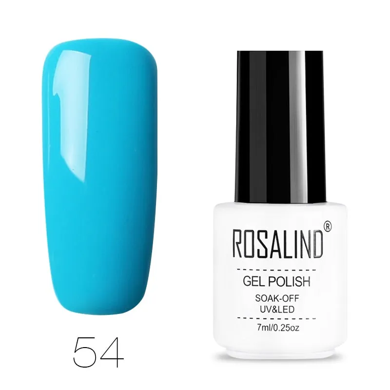 ROSALIND Gel Polish Set All For Manicure Semi Permanent Vernis top coat UV LED Gel Varnish Soak Off Nail Art Gel Nail Polish