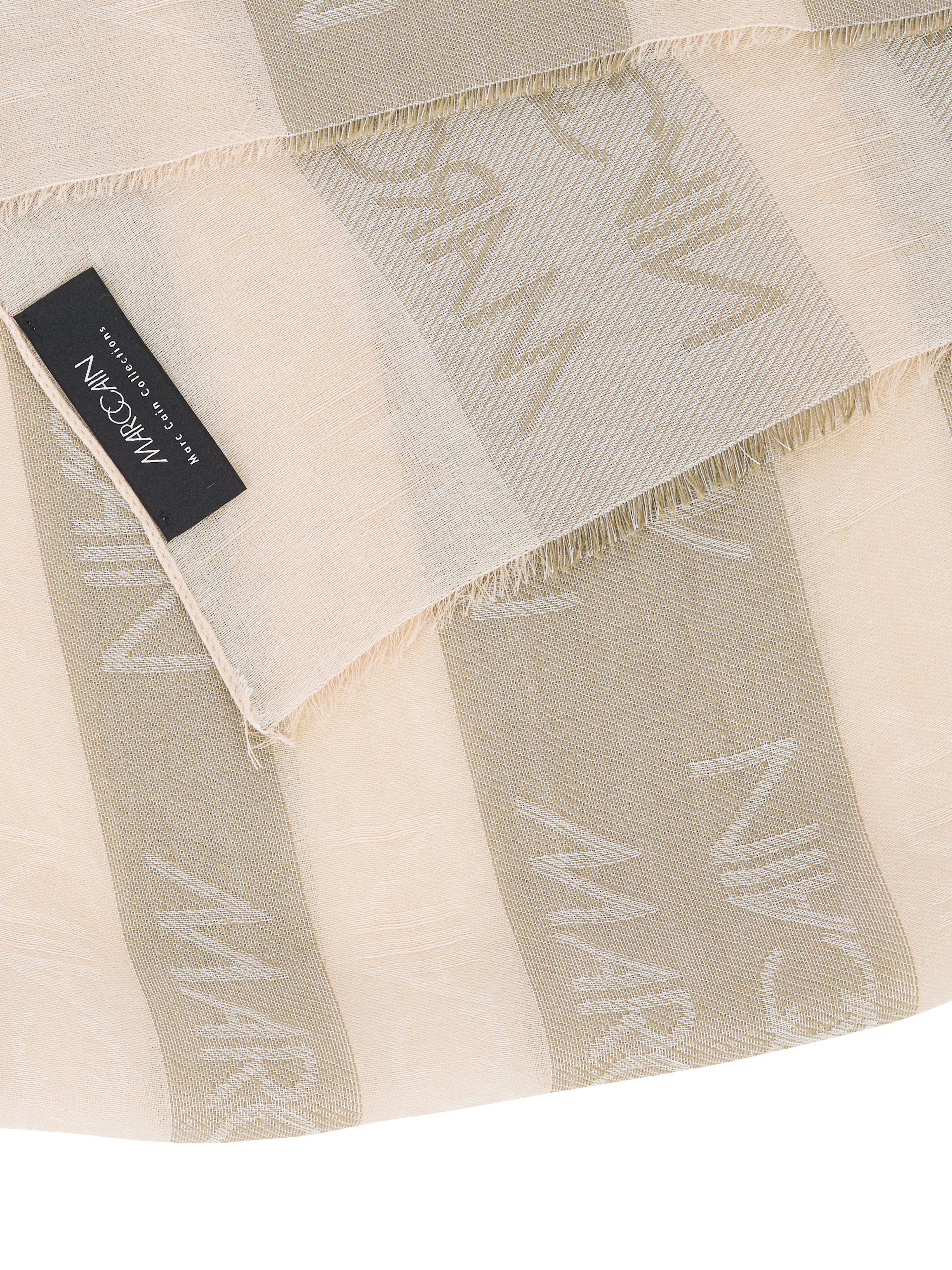 Sage Powder Logo Stripe Scarf