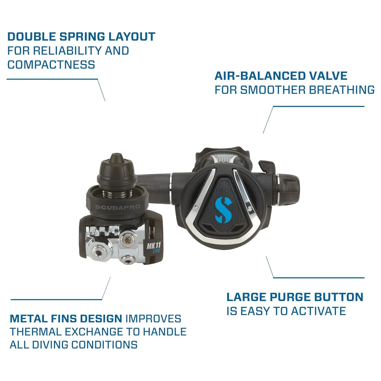 ScubaPro MK11 EVO/C370 Dive Regulator System, DIN 300