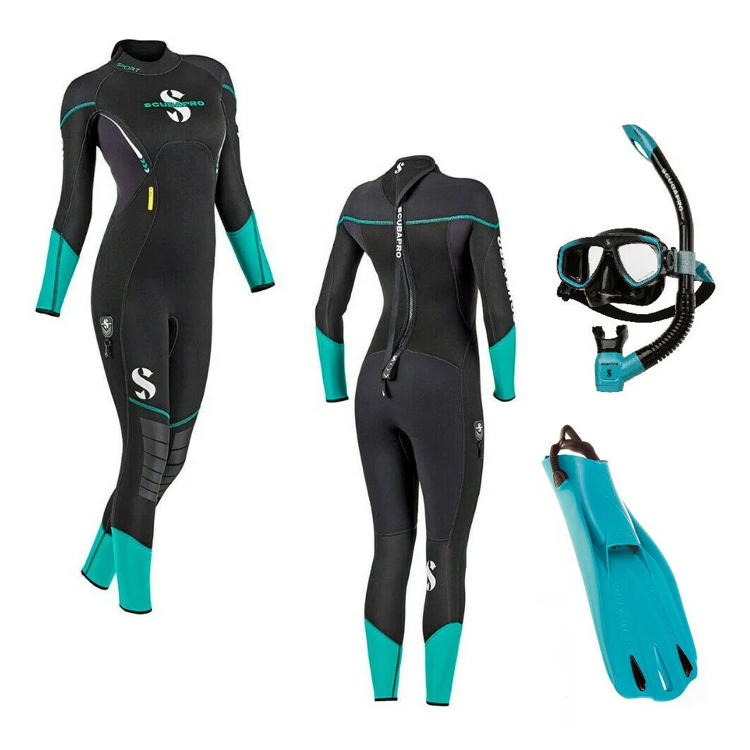 Scubapro Sport Wetsuit - 3mm - Black/ Turquoise - Women