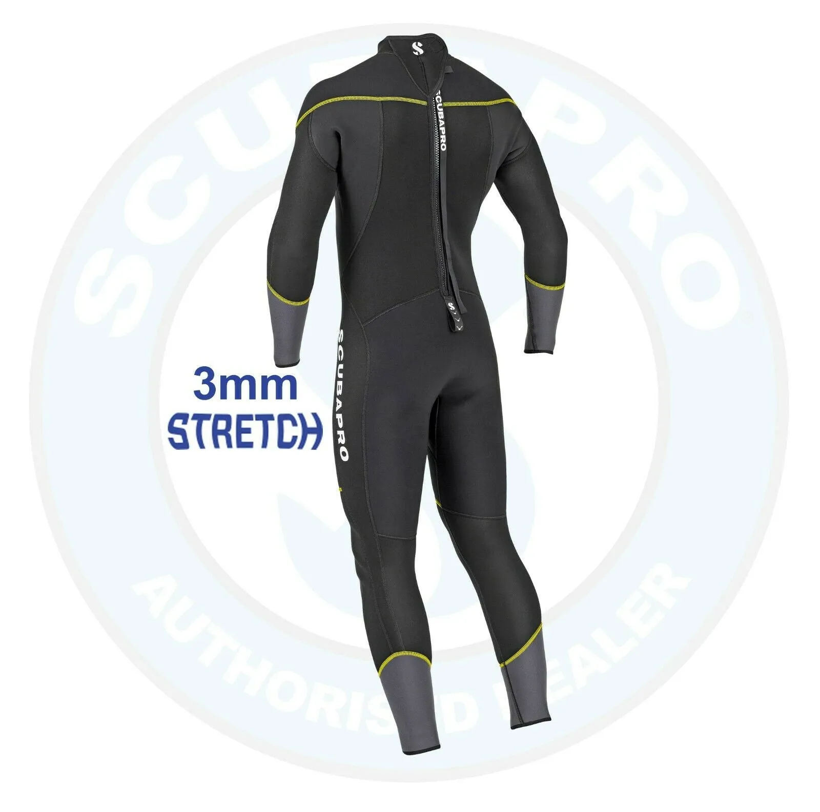 Scubapro Sport Wetsuit 3mm - Black/Yellow - Men