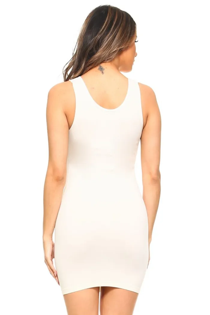 Seamless Long Tank Slip Dress