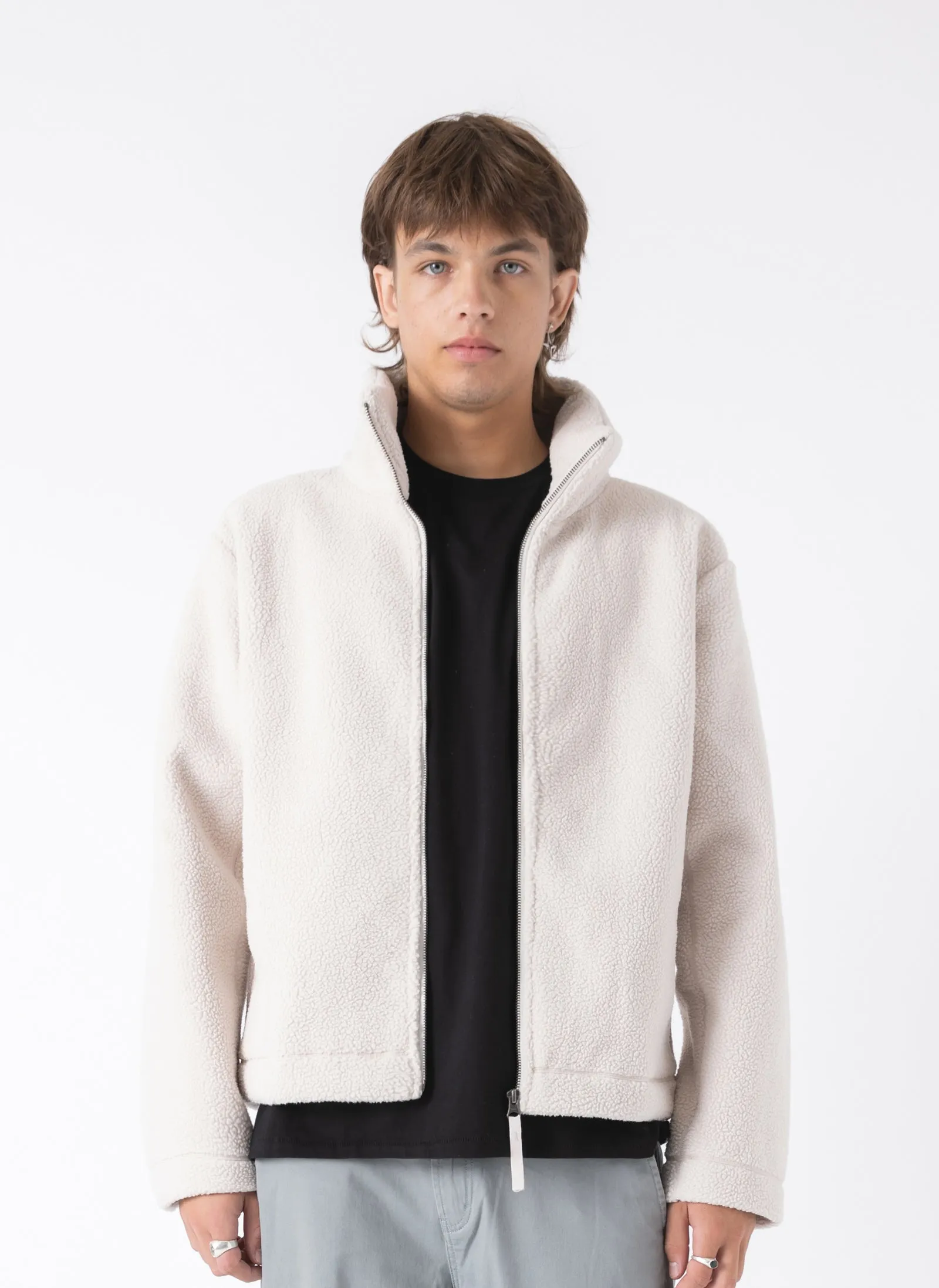 Sherpa Zip Jacket Natural