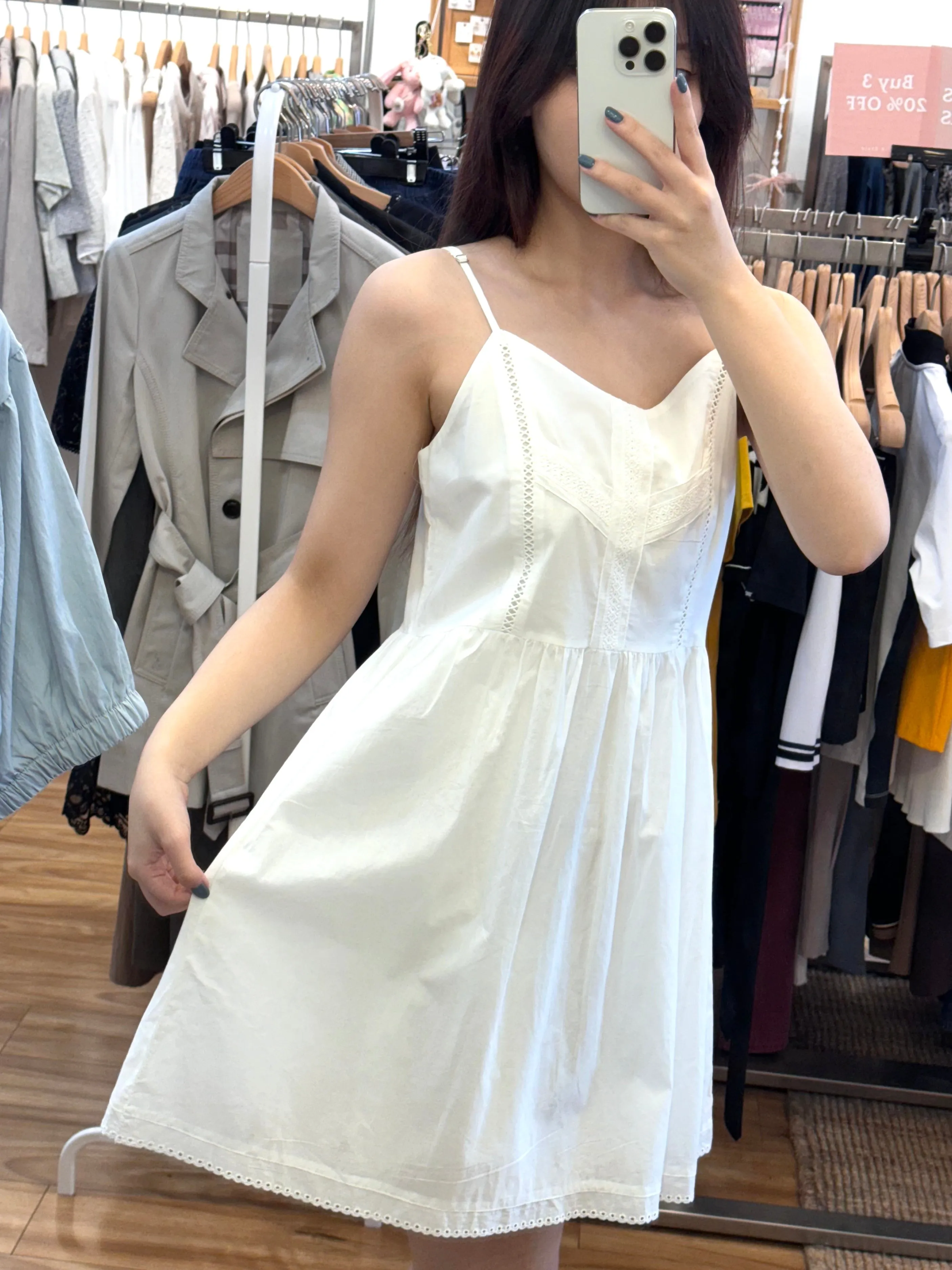 Simple White Summer Dress