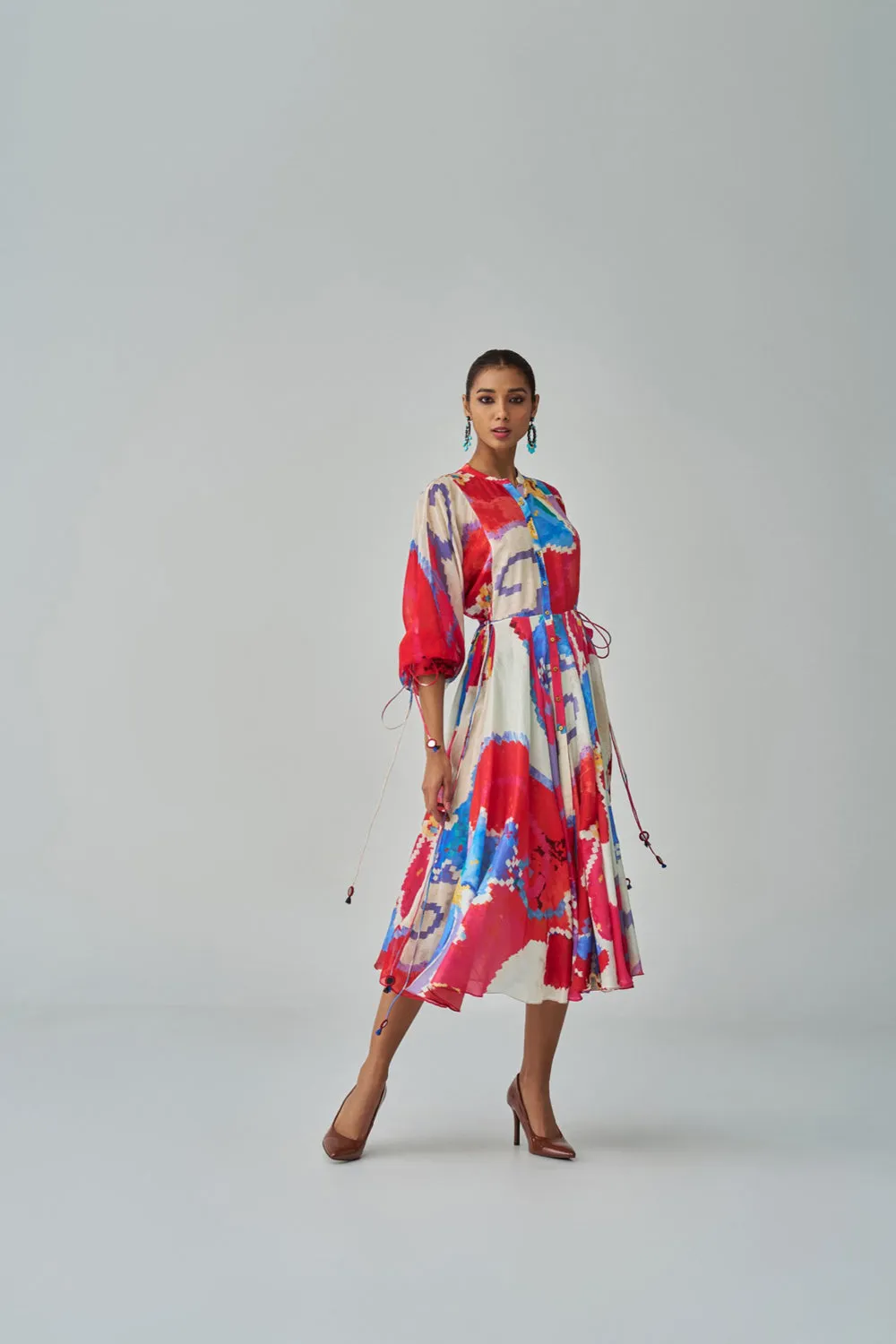 Sonam Ikat Print Dress