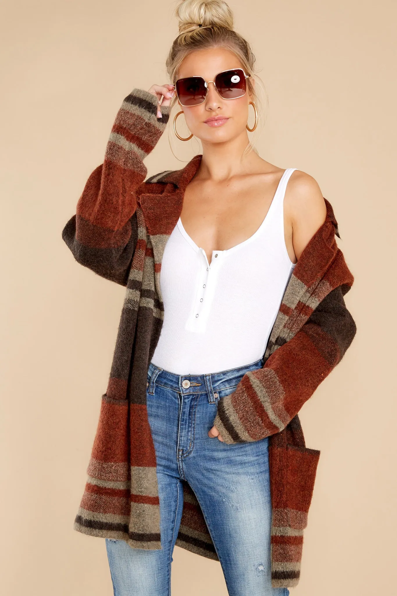 Sparrow Amber Brown Cardigan