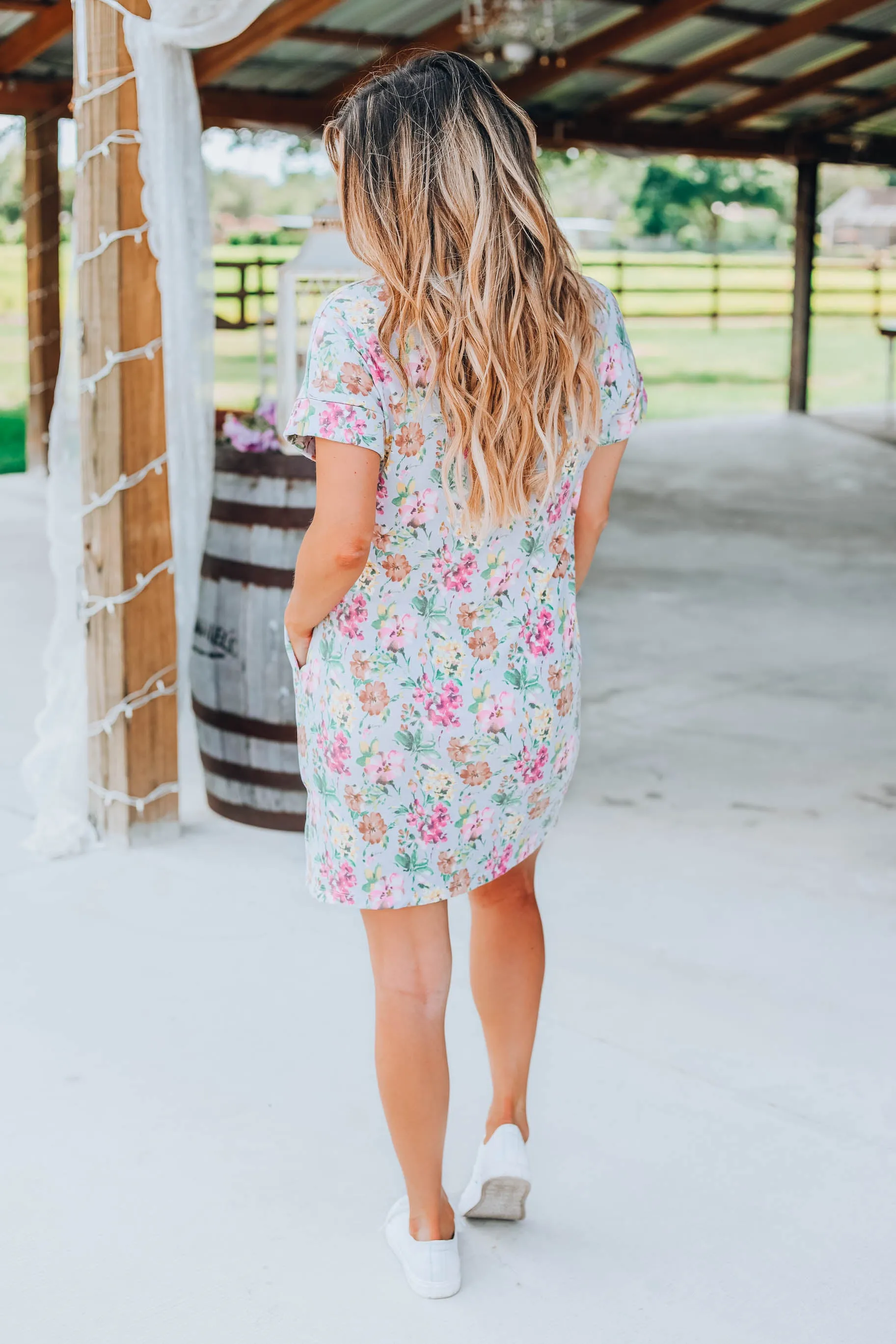 Spring Fever Floral T-shirt Dress