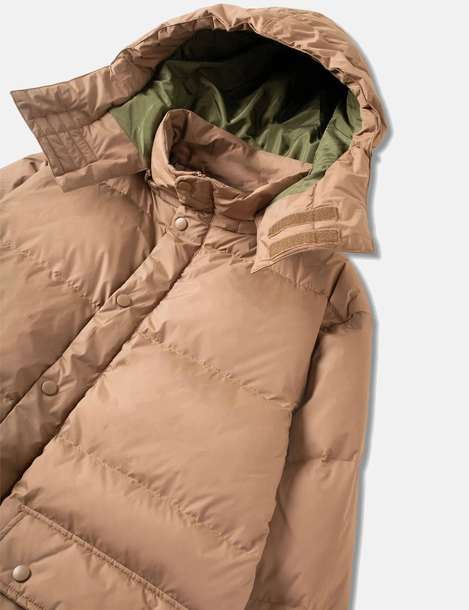 Stan Ray Down Jacket (Removable Hood) - Dusk Khaki