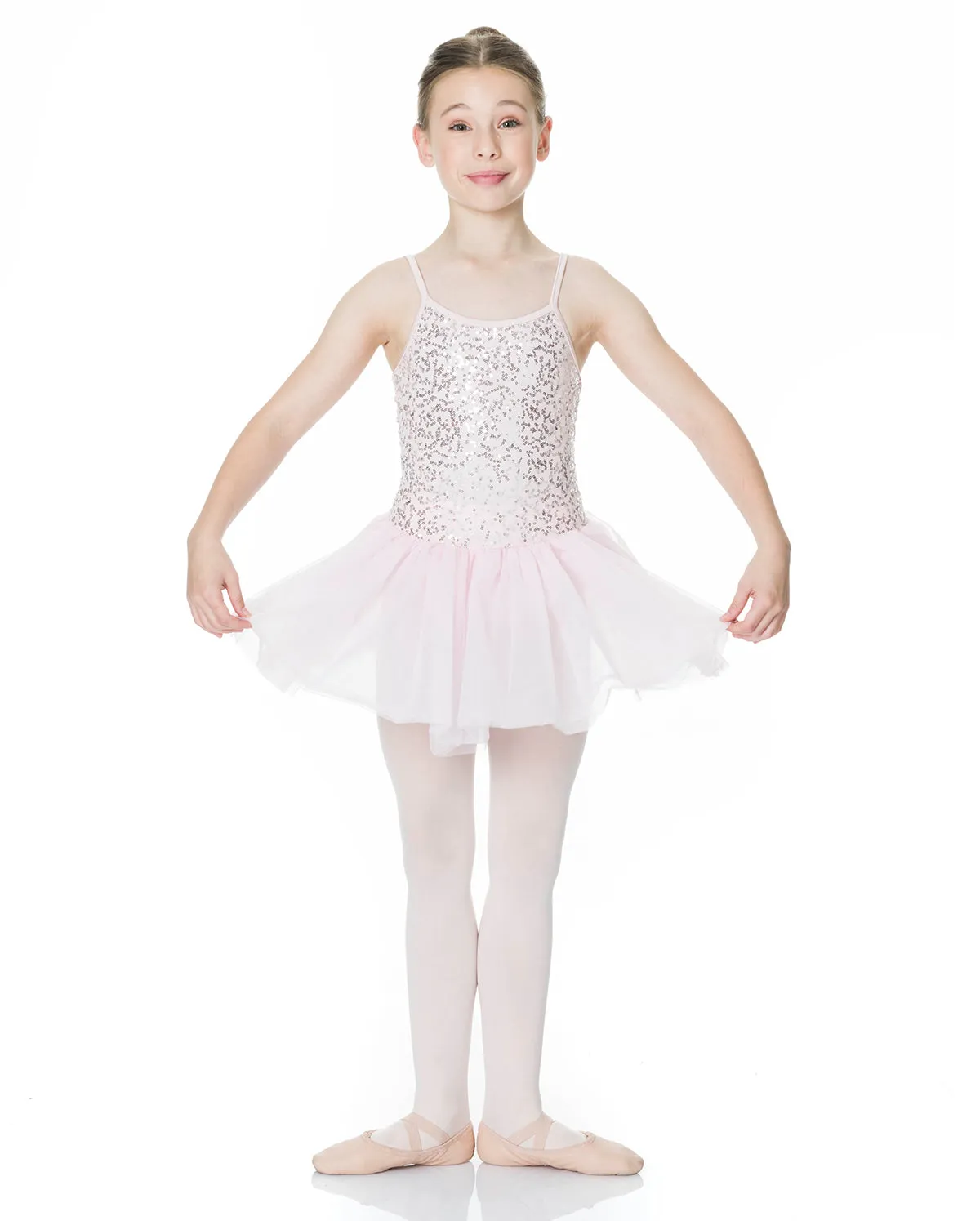 Studio 7, Sequin Tutu Dress, White, Childs, CHTU04