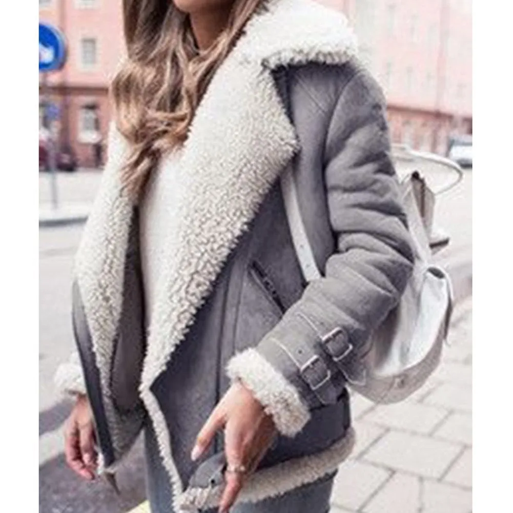 Super thick winter coat for women, perfect for cold weather