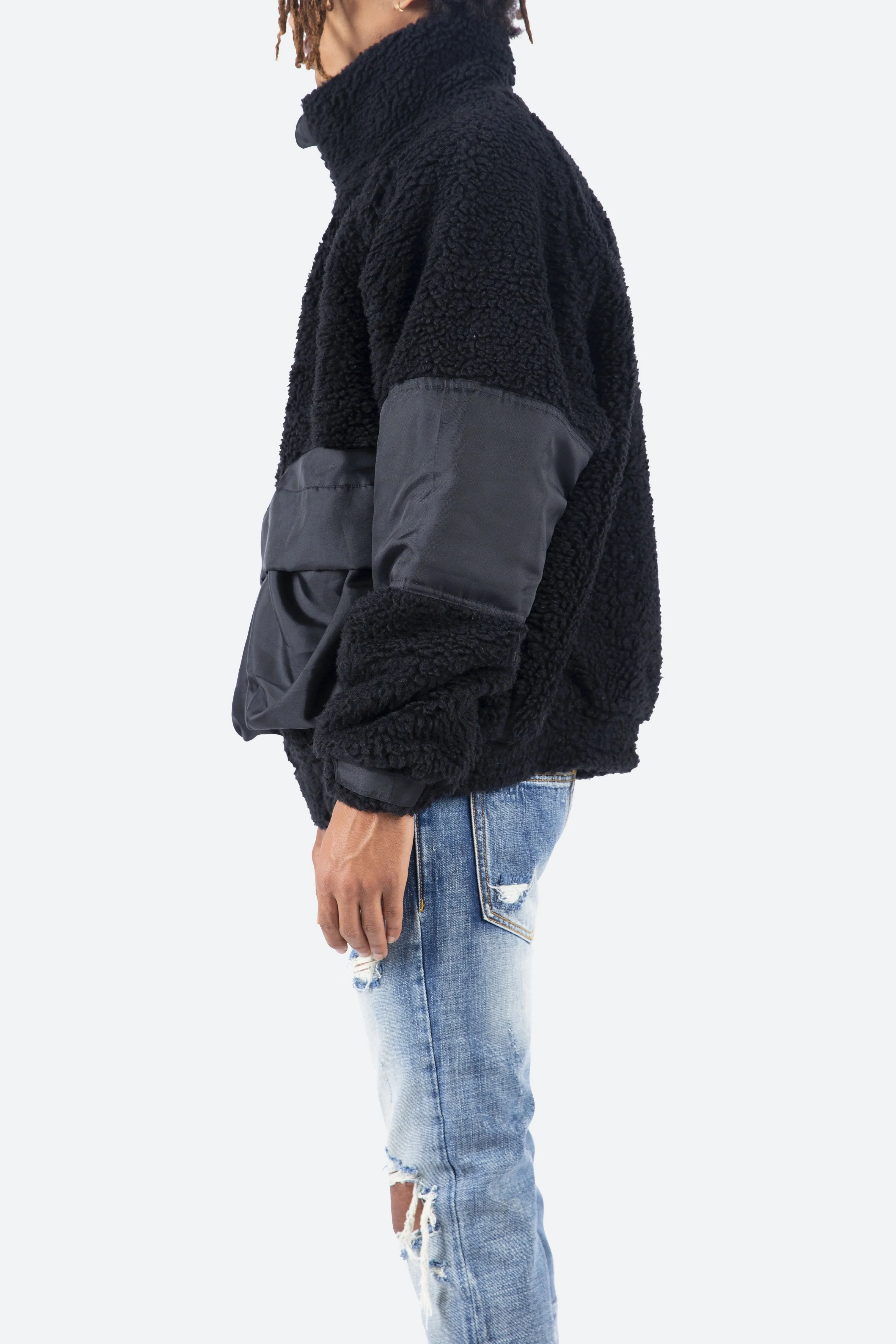 Tech Sherpa Jacket - Black