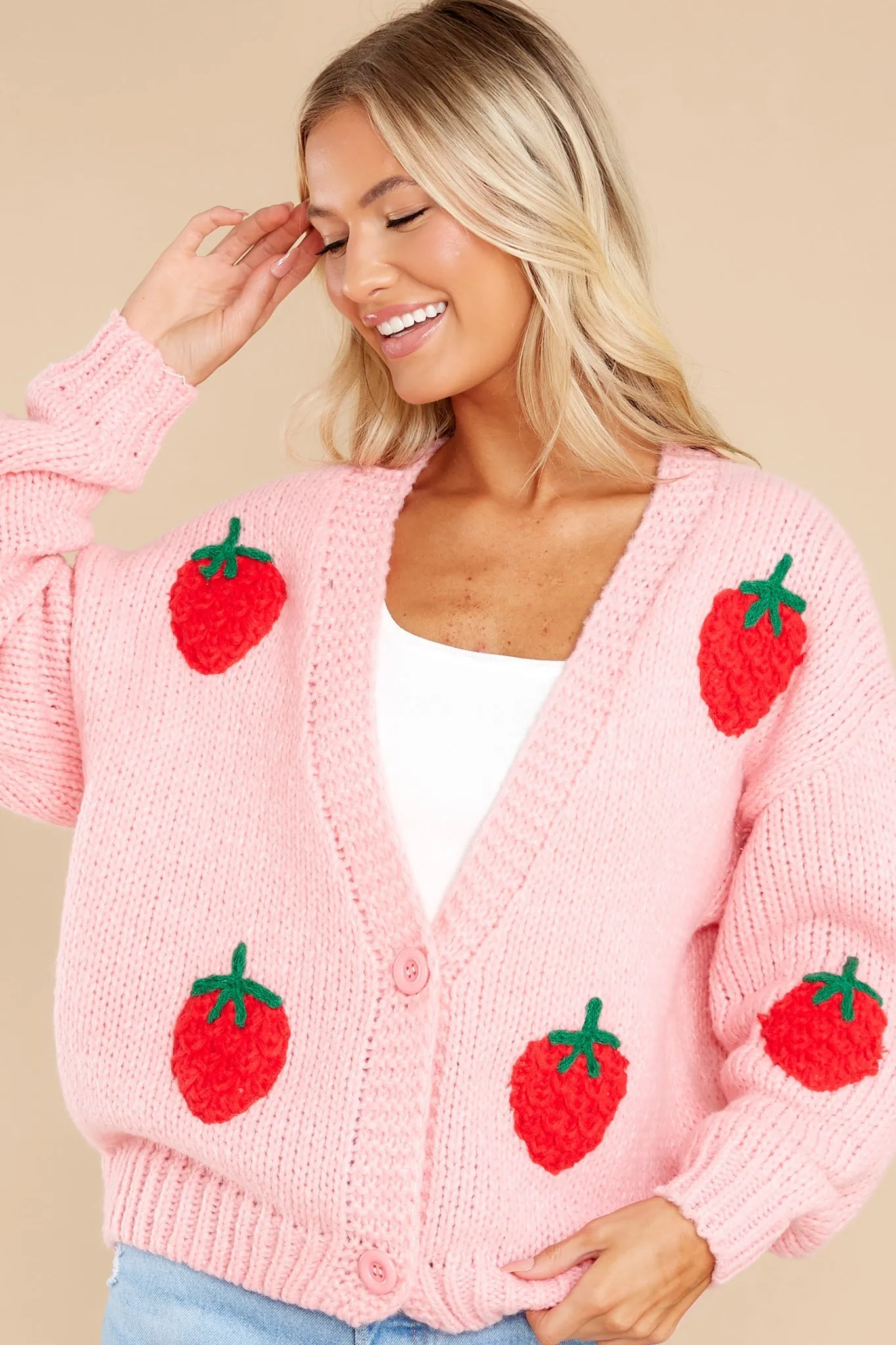 The Sweetest Reason Pink Cardigan