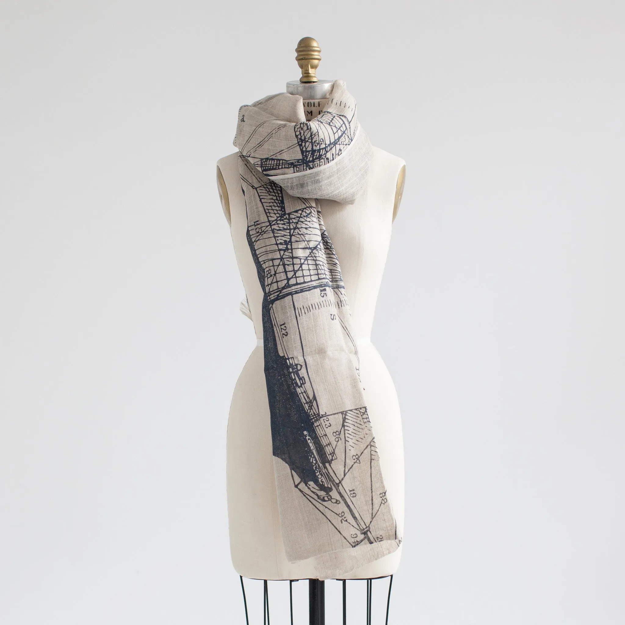 Thomaspaul Tall Ship Scarf in Indigo