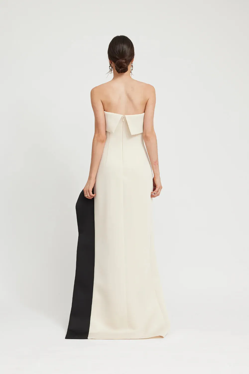 Tojhà Octavia Dress - Champagne Beige/Black