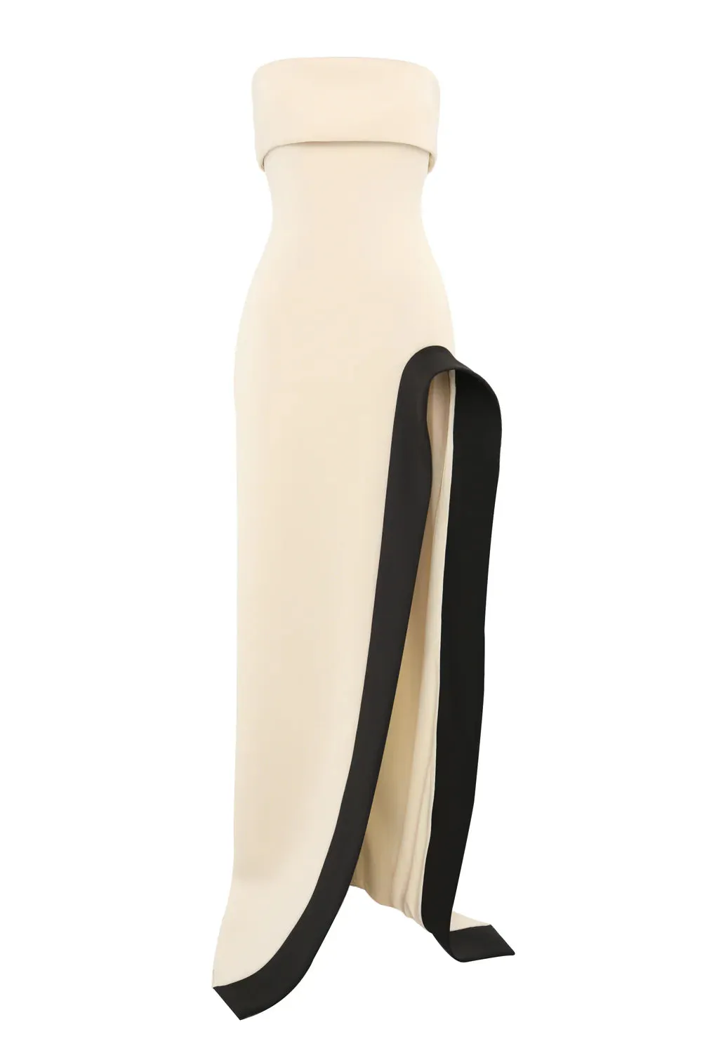 Tojhà Octavia Dress - Champagne Beige/Black